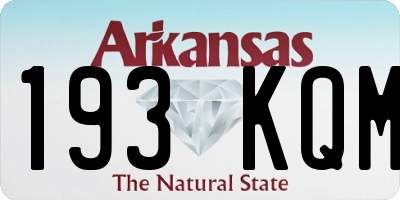 AR license plate 193KQM