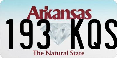AR license plate 193KQS