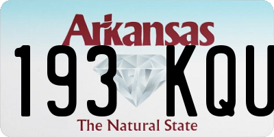 AR license plate 193KQU