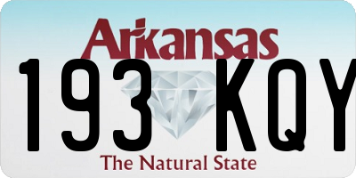 AR license plate 193KQY
