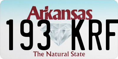 AR license plate 193KRF