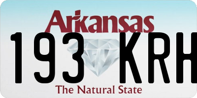 AR license plate 193KRH