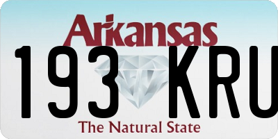 AR license plate 193KRU