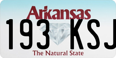 AR license plate 193KSJ