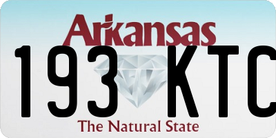 AR license plate 193KTC