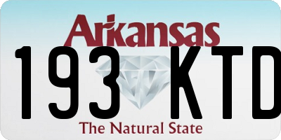 AR license plate 193KTD