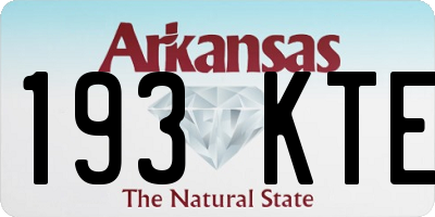 AR license plate 193KTE