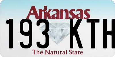 AR license plate 193KTH