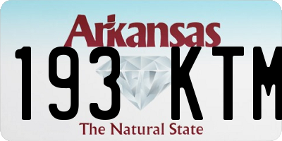 AR license plate 193KTM