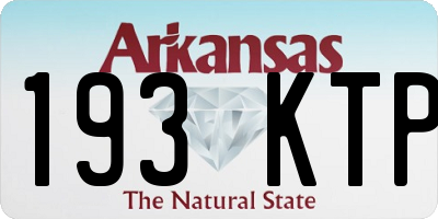 AR license plate 193KTP