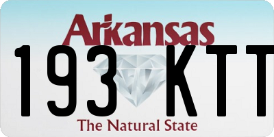 AR license plate 193KTT