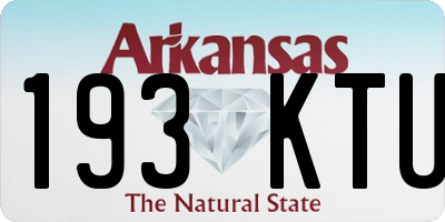 AR license plate 193KTU
