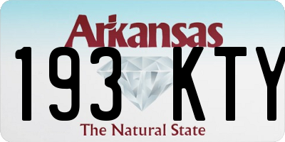 AR license plate 193KTY