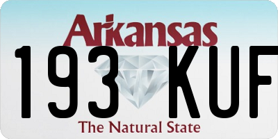 AR license plate 193KUF