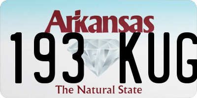AR license plate 193KUG