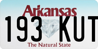AR license plate 193KUT