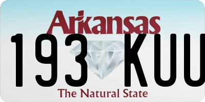 AR license plate 193KUU