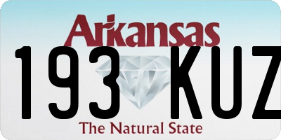 AR license plate 193KUZ