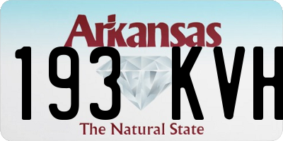 AR license plate 193KVH