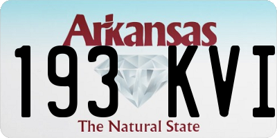 AR license plate 193KVI