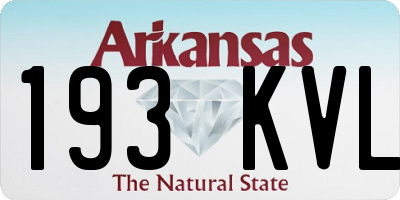 AR license plate 193KVL