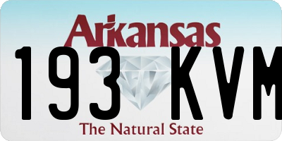 AR license plate 193KVM