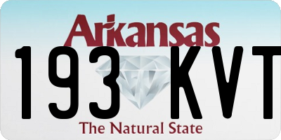 AR license plate 193KVT
