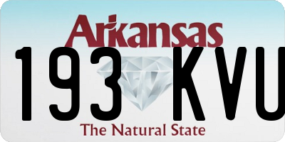 AR license plate 193KVU
