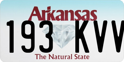 AR license plate 193KVV