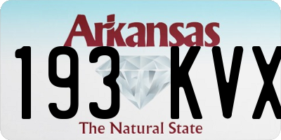 AR license plate 193KVX