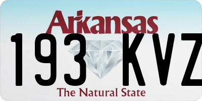 AR license plate 193KVZ