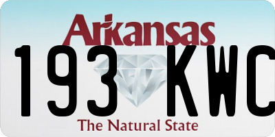AR license plate 193KWC