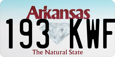 AR license plate 193KWF