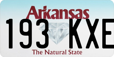 AR license plate 193KXE