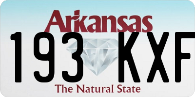 AR license plate 193KXF