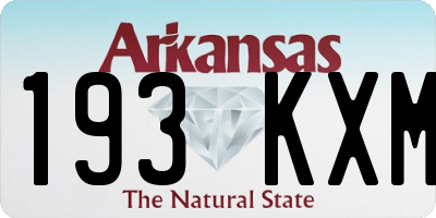 AR license plate 193KXM
