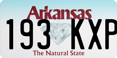 AR license plate 193KXP