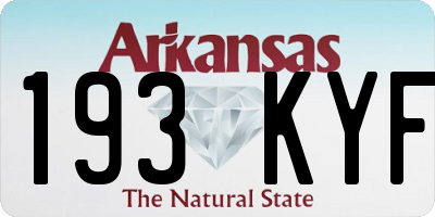 AR license plate 193KYF
