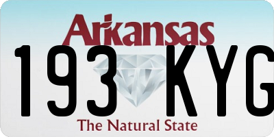 AR license plate 193KYG