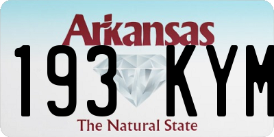 AR license plate 193KYM