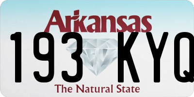 AR license plate 193KYQ