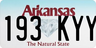 AR license plate 193KYY