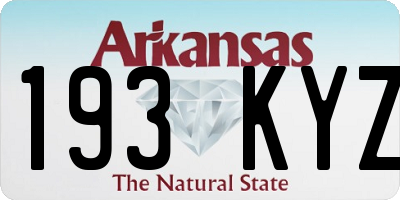 AR license plate 193KYZ
