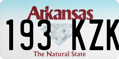AR license plate 193KZK
