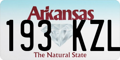 AR license plate 193KZL