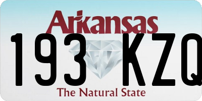 AR license plate 193KZQ
