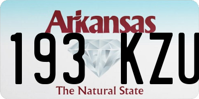 AR license plate 193KZU