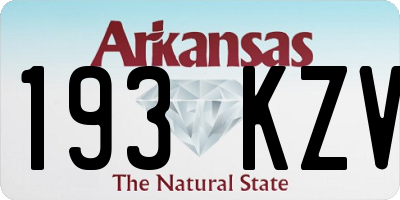 AR license plate 193KZV