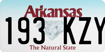 AR license plate 193KZY