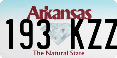 AR license plate 193KZZ